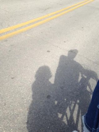 shadow-on-bike